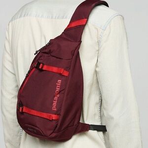 Patagonia Sling bag Atom 8L Burgundy and Orange